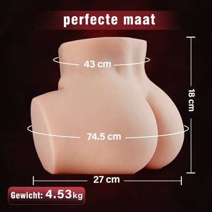 Sexy glutei di donna istruttrice di fitness, colore della pelle asiatico, 4,35 kg